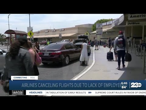 Airlines canceling flights due to lack of employees