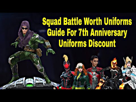 7th Anniversary Worth Uniforms Guide For Squad Battle - Marvel Future Fight