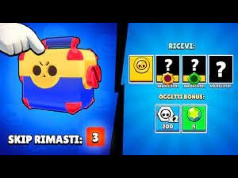 3 SKIP LUMINOSI UNA CASSA DOPO L'ALTRA!!! NON HO PAROLE! - BRAWL STARS