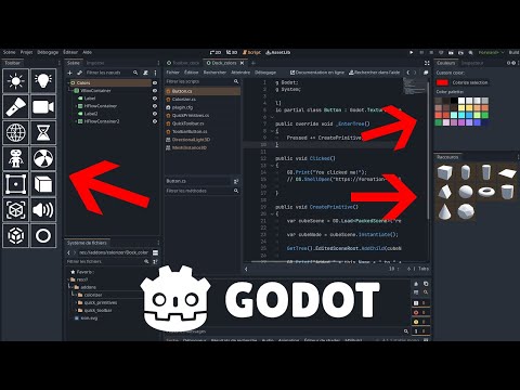 Projet 3D GODOT GAME ENGINE low poly pour bien débuter