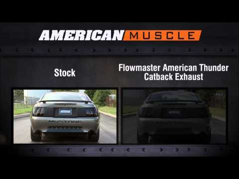 1999-2004 Mustang Flowmaster Exhaust Sound Clip American Thunder Catback (GT, Mach 1) Review