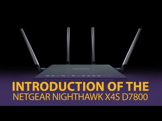 Video Teaser für Introduction of the NETGEAR Nighthawk X4S D7800 Dual-Band AC2600 WiFi Modem Router