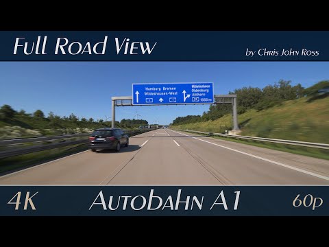 Autobahn (A1), Germany: RP Drantumer Mühle - Dreieck Ahlhorner Heide - RP Ahlhorner Kellersteine