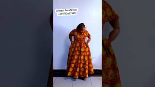 Kitenge wrap max dress style #zamakalefashion #latestafricaprint #africanclothing