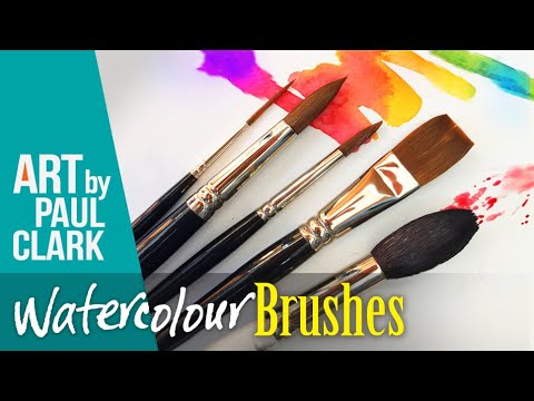 A full guide on the best brushes to use for watercolour painting.