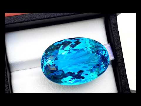 55.70 Carats Very Beautiful Natural Blue Electric Topaz Gemstone - item NR071