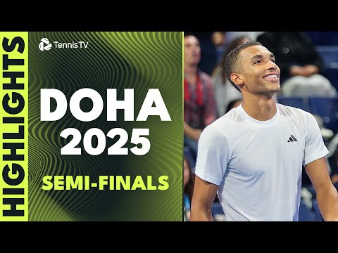 Rublev vs Auger-Aliassime; Draper vs Lehecka | Doha 2025 Semi-Final Highlights