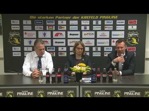 Pressekonferenz Spiel Krefeld Pinguine - Düsseldorf 24.09.2017