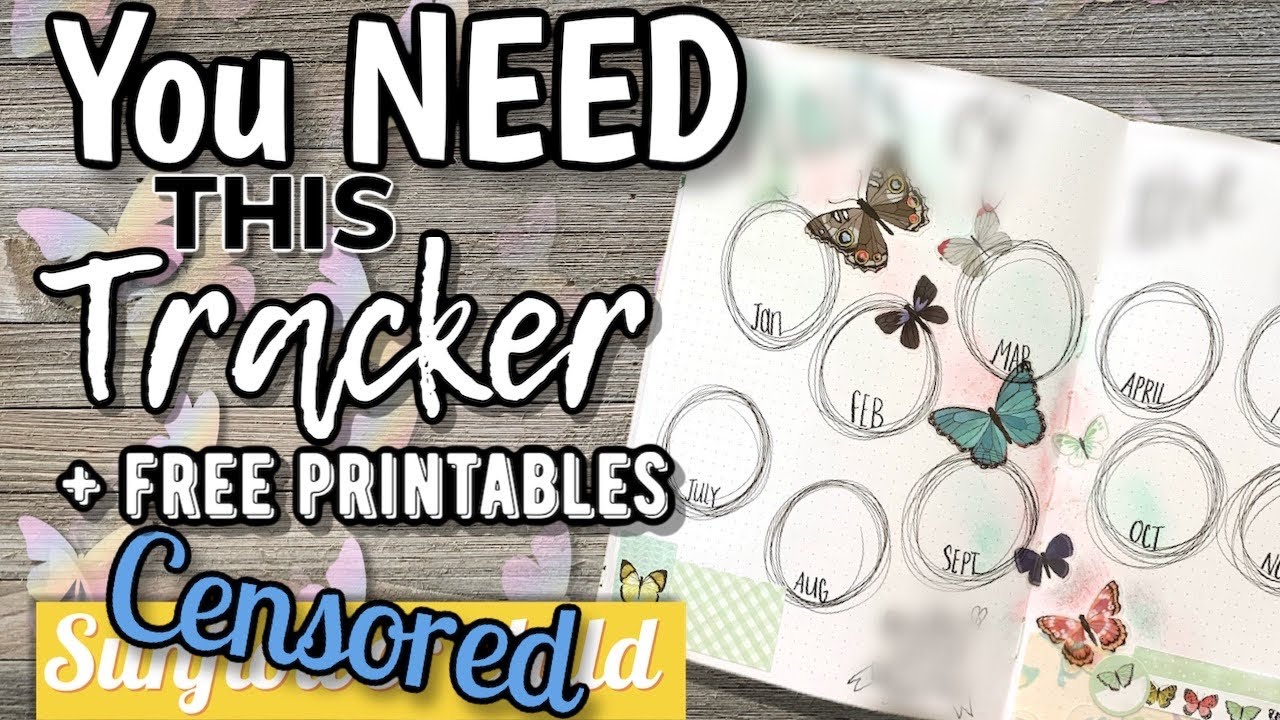 Bullet journal tracker ideas | you NEED this | FREE printable planner stickers| bullet journal setup