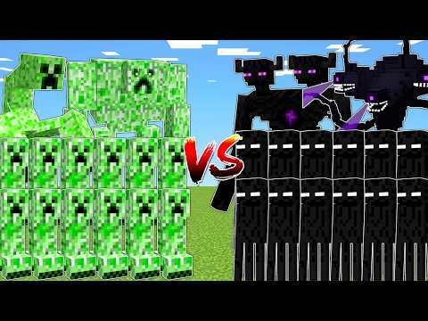 CREEPER ARMY vs ENDERMEN