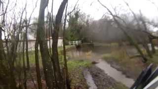 preview picture of video 'Fording the River Bourne at Porton in Wiltshire'