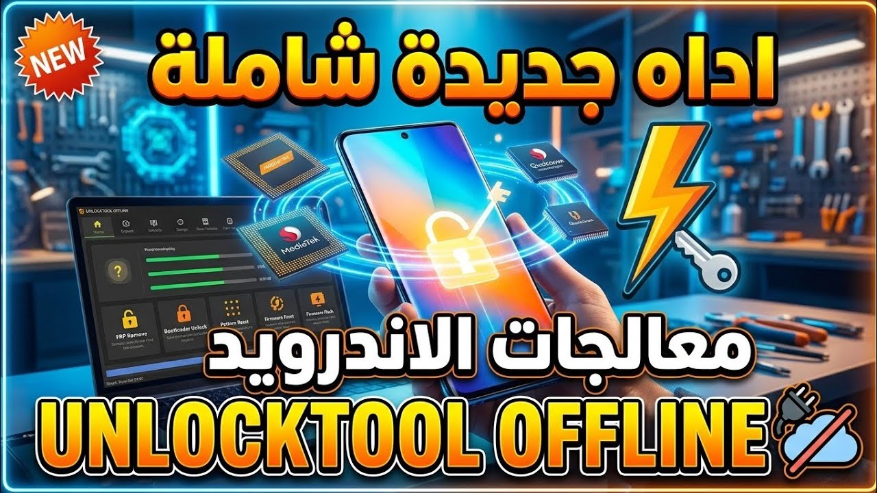 اداه جديدة شاملة معالجات الاندرويد UNLOCKTOOL OFFLINE