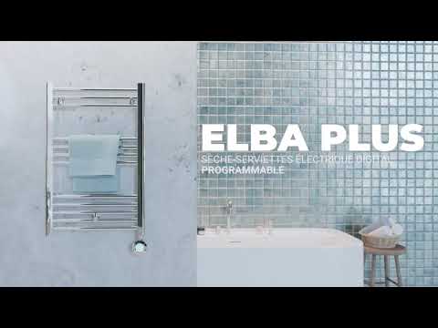Sèche-serviettes électrique digital programmable 300W - noir - Elba Plus ROINTE