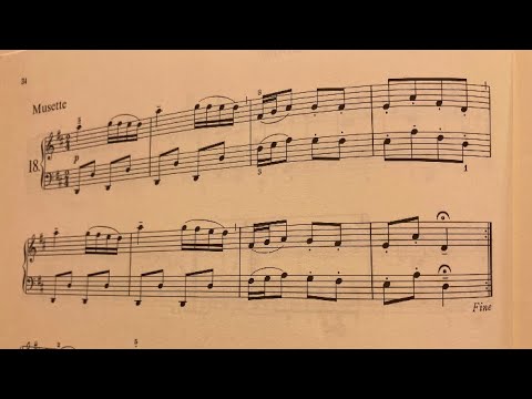 J.S.Bach/klavierbuchleinfurannamagdalena No.18 Musette   BWV Anh.126