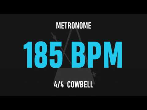 185 BPM 4/4 - Best Metronome (Cowbell)
