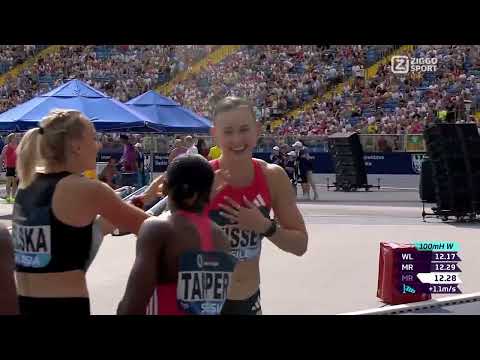 Women's 100m hurdles • Nadine Visser vs Masai Russell • Silesia 💎 Meeting Record • NATIONAL RECORD