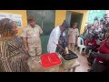 Video: Gov Sanwo- Olu and his wife voting at polling unit