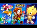Sonic Superstars ⁴ᴷ Full Playthrough 100 Story Mode Trip S Story True Final Boss 4 Players