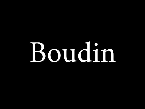 How to Pronounce Boudin (French Word)