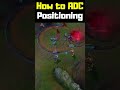 How to ADC Positioning - League of Legends #shorts
