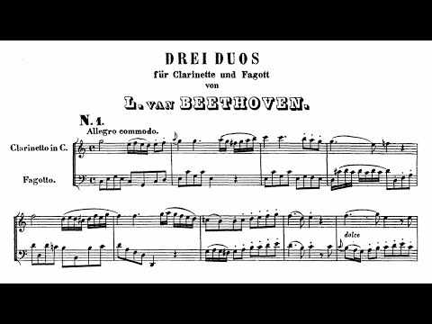 Ludwig van Beethoven: Three Duets for Clarinet and Bassoon, WoO27 (1790-1792)