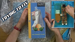 Trying to FIX an unusual 1980s SWATCH Twin PHONE