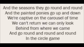 The Circle Game - Joni Mitchell (Lyrics)