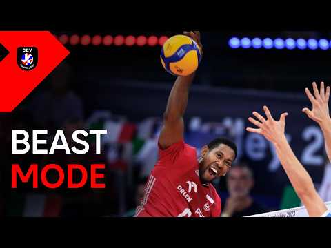 Wilfredo Leon in Beast Mode vs Italy in CEV EuroVolley 2023 Final