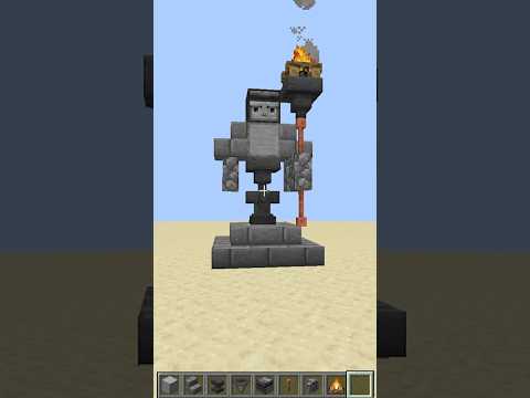 AstralBlade - Minecraft: building a robot security guard! #shorts