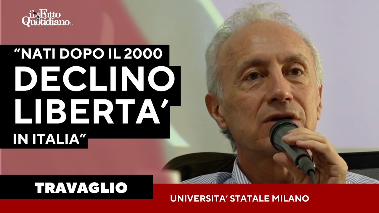 Travaglio: "Nati dopo il 2000? Vivono una fase regressiva di libertà di espressione e informazione"