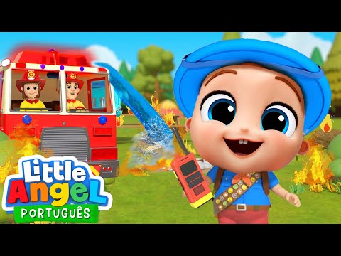 Capa de Bombeiros ao Resgate! 🔥 | 🚒 Canal do Joãozinho - Little Angel Português