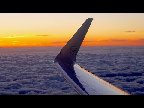 Lufthansa Business Class!  - Best inflight views ever!  - Airbus A320 - Istanbul to Frankfurt Video