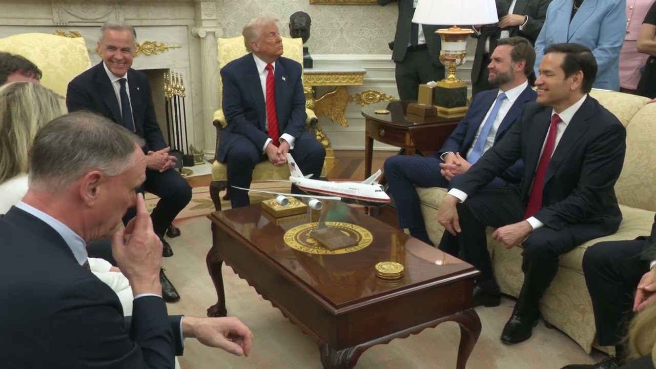 President Trump Participates in a Bilateral Meeting with the Prime Minister of Canada, May 6, 2025