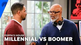 Poppa's House | Differing Parenting Styles: Poppa vs Junior (S1, E5) | Paramount+