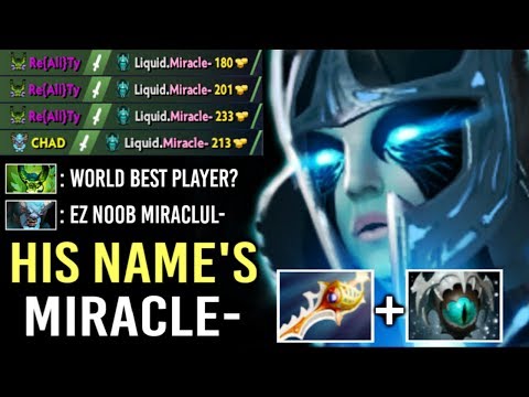 THIS IS WHY HIS NAME'S Miracle- Divine Rapier PA Epic Feed to God Gameplay 1 Dagger Kill Dota 2