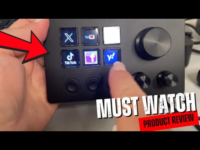 Vídeo relacionado con Treaslin N3 Programmable Stream Controller Deck with LCD Keys&Knobs-Custom Macro Keypad for Streaming(OBS,Twitch,YouTube),Content Creation (Adobe)&Gaming-Win&Mac