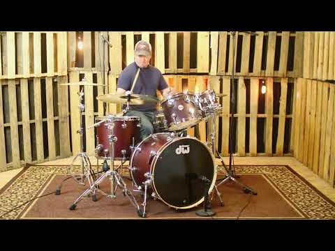 DW Collector's Maple Oxblood Drum Set - 22, 10, 12, 16 - SO#1149282