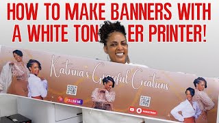 Making 52in Banners with My iColor 650 White Toner Printer! | So Versatile & Fast! The Best Printer