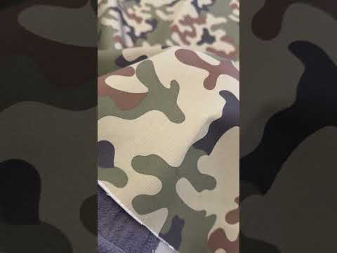 Thick cotton canvas camouflage | 250 g/m² pigiau
