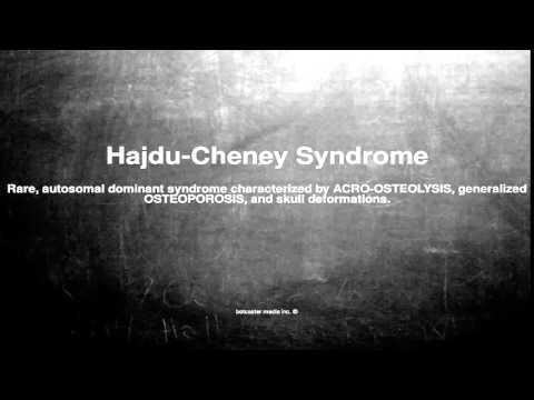 Medical vocabulary: What does Hajdu-Cheney Syndrome mean