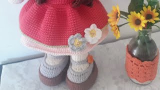 Como deixar a boneca em pé usando materiais reclicáveis #reciclagem #boneca #amigurumi
