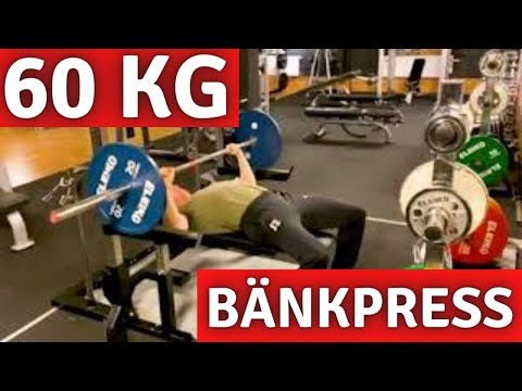 Bänkpress Nybörjare: 60 kg x 8 (Mot 80 kg)