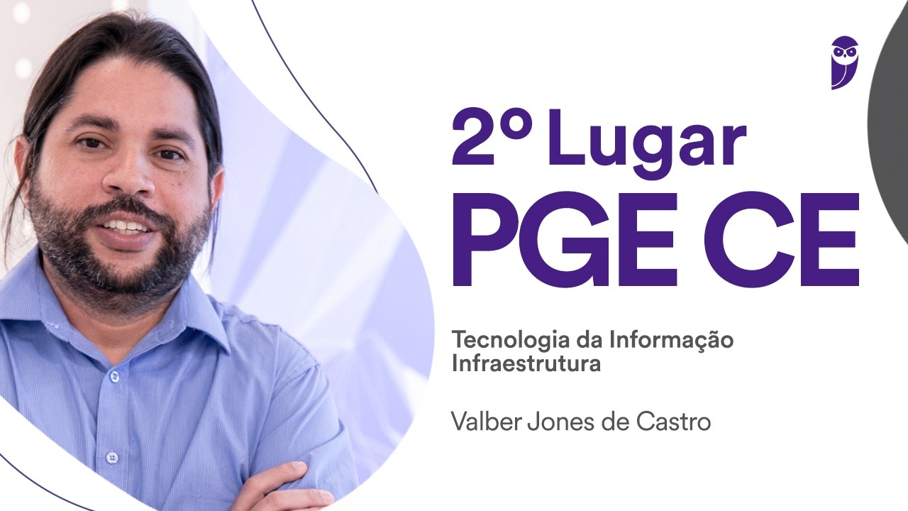 Baile dos Primeiros: Valber Jones, aprovado em 2º lugar na PGE no cargo de TI - Infraestrutura