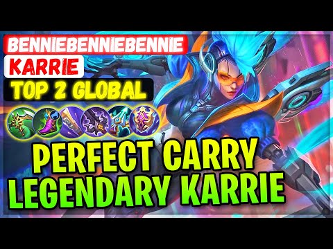 Perfect Carry Karrie!! Unstoppable Legendary [ Top Global Karrie ] benniebenniebennie Mobile Legends