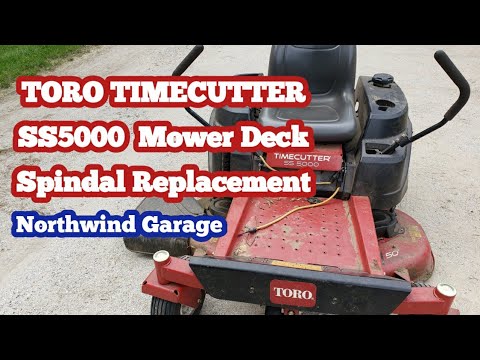 TORO TIMECUTTER SS5000 Mower Deck Spindle Replacement @NorthwindGarage #toro #zeroturnmower