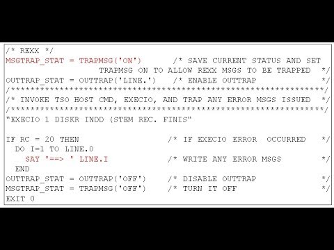Playing with Rexx on the mainframe - M49