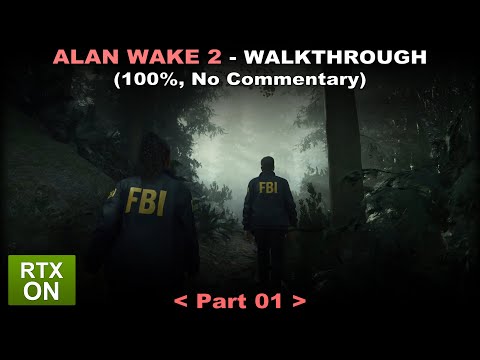 Alan Wake 2 walkthrough 01 (100% collectibles, No commentary) PC Ultra 60FPS