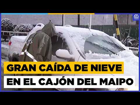 ¡Impresionantes postales! Nevazones sorprenden al Cajón del Maipo | MegaTiempo