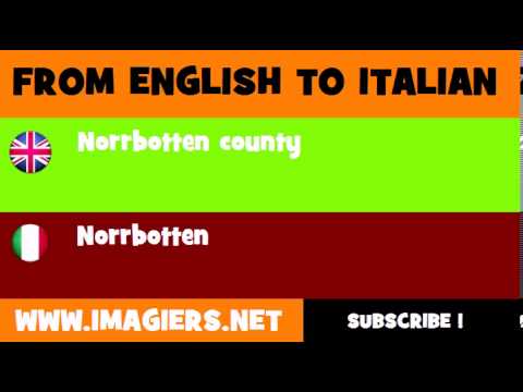 How to say Norrbotten county in Italian