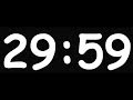 30 Minutes COUNTDOWN V 100 4K CLOCK Timer With Sound FILM Music Cinematic